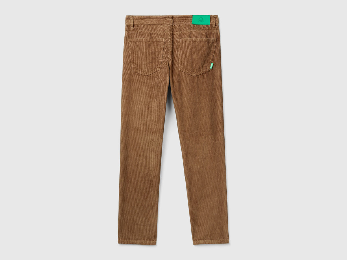 Pantaloni regular fit in velluto