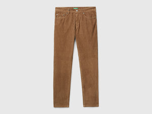 Pantaloni regular fit in velluto