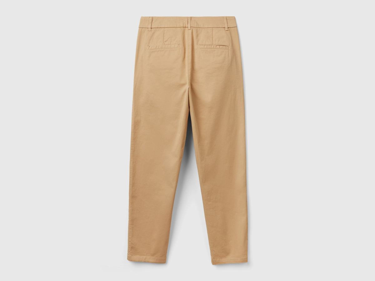 Pantalones chinos de algodón elástico