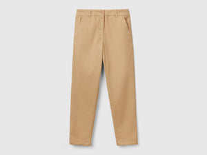 Pantalones chinos de algodón elástico