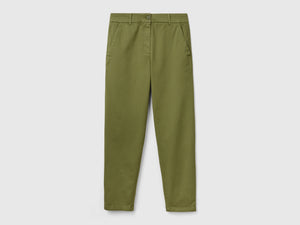 Pantalones chinos de algodón elástico