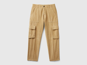 Pantaloni cargo in velluto
