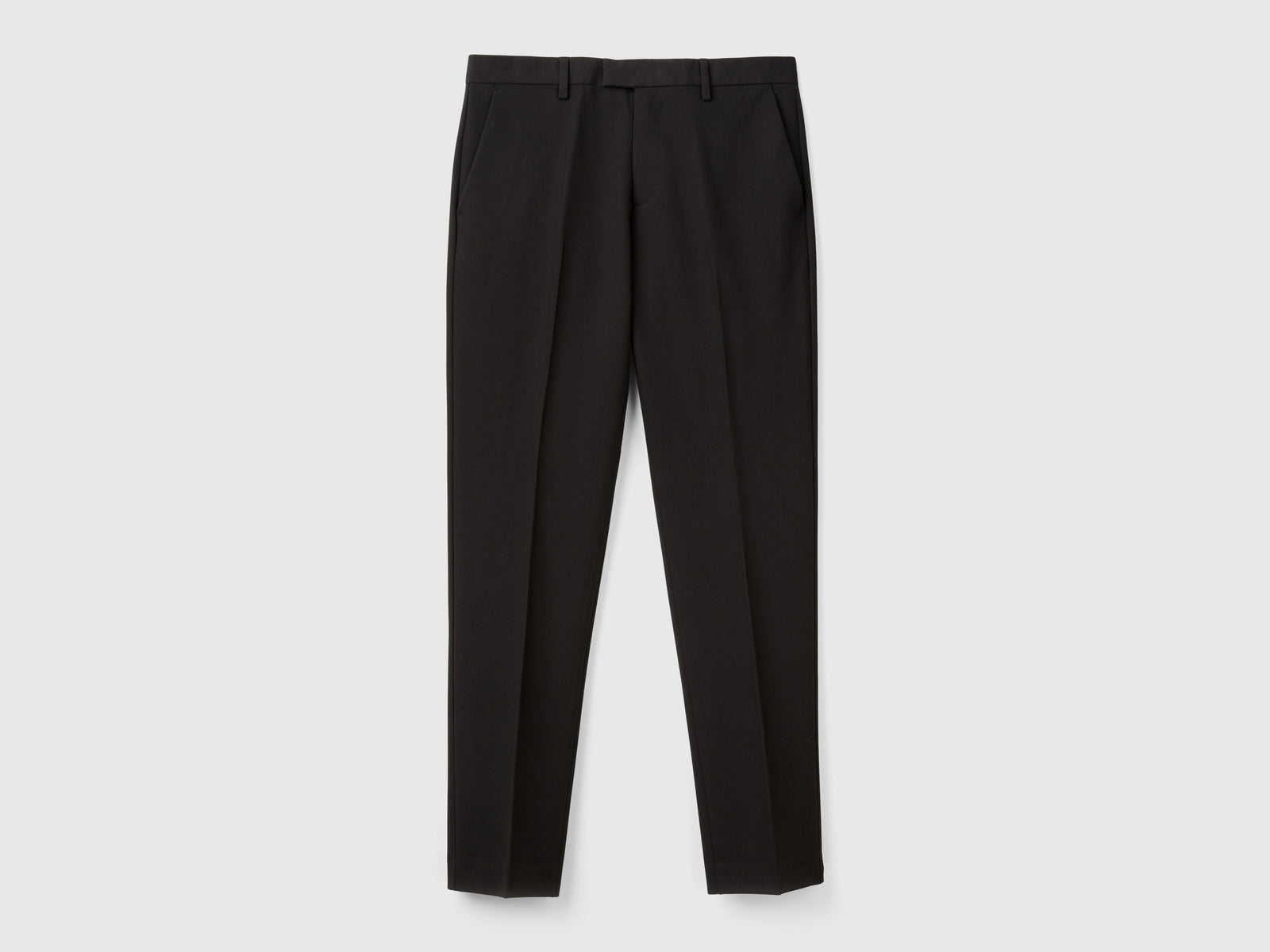Chino formali regular fit da uomo nero | Benetton Outlet