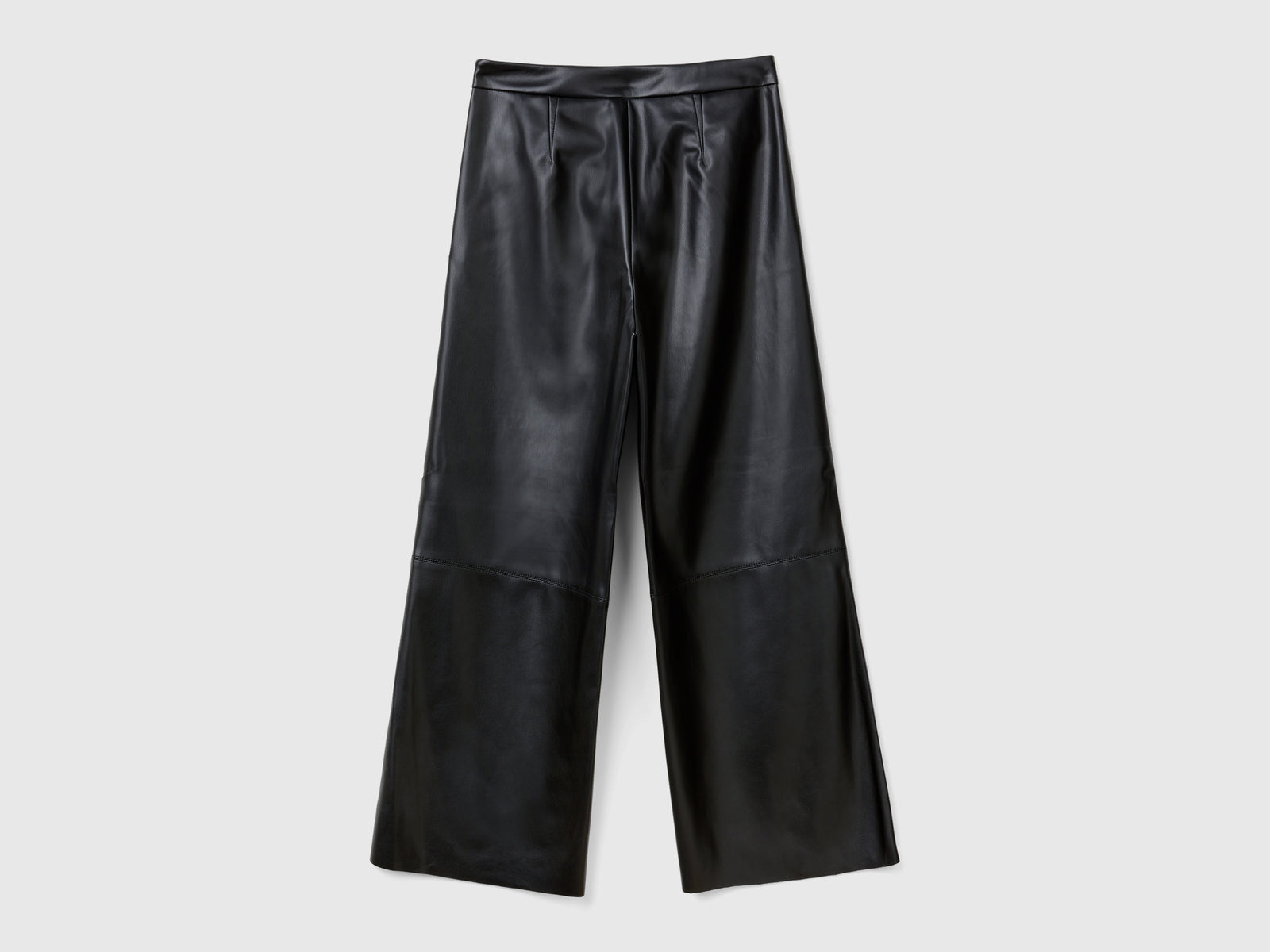 Coated fabric trousers da donna nero 2 | Benetton Outlet