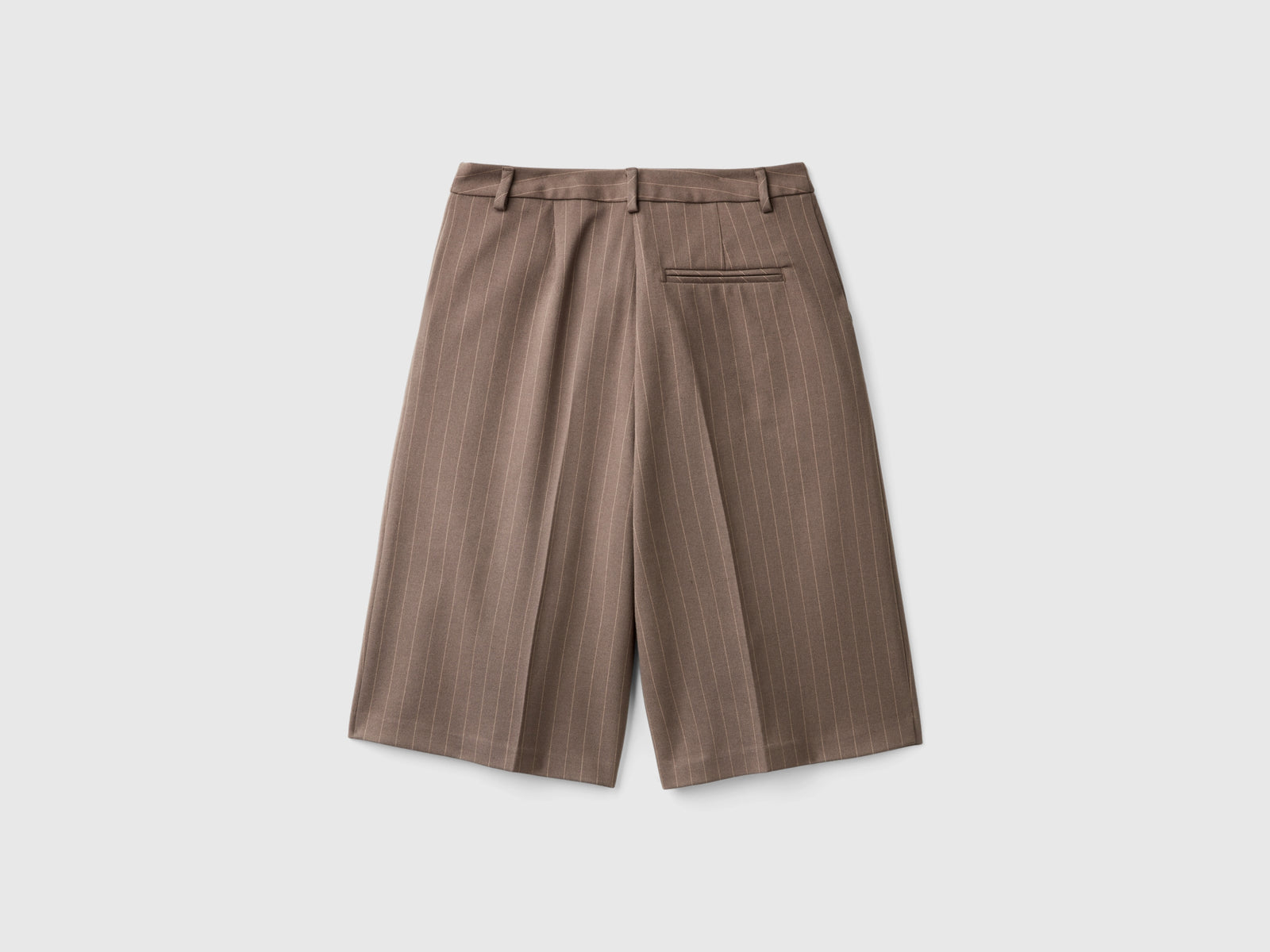 Bermudas de raya diplomática da donna marrone 2 | Benetton Outlet