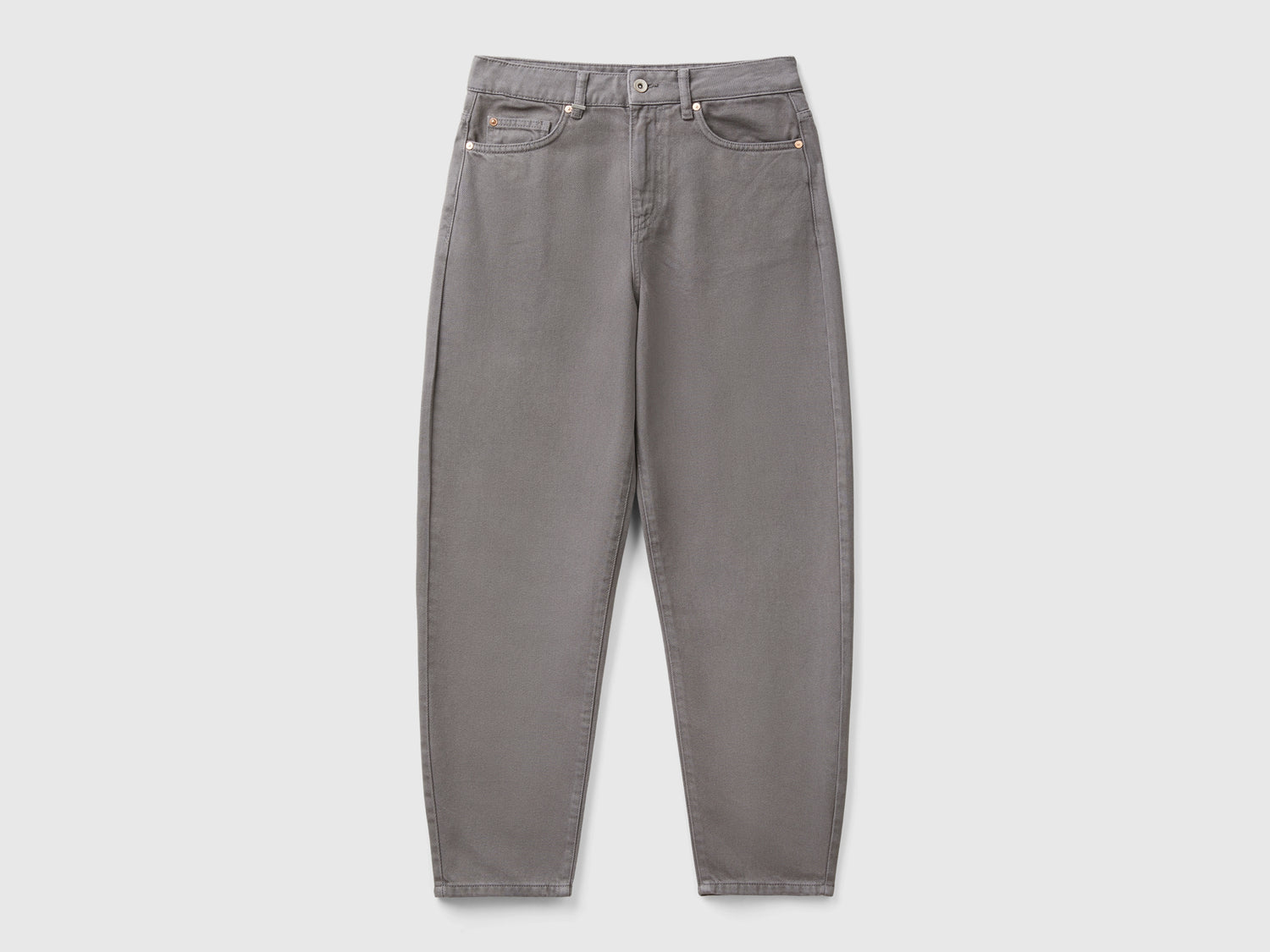 Pantalones de corte globo da donna grigio | Benetton Outlet