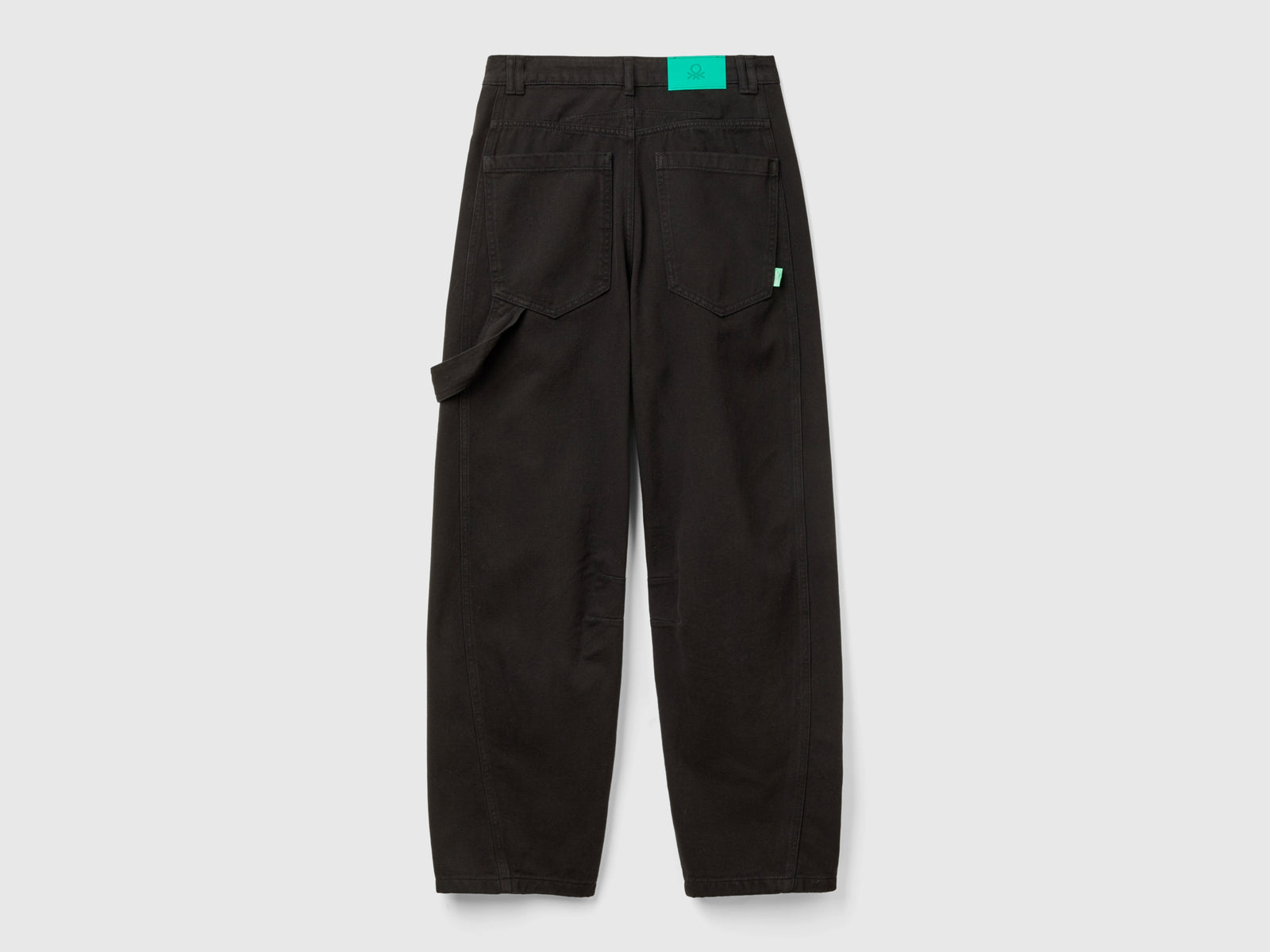 Pantalones holgados da donna nero 2 | Benetton Outlet