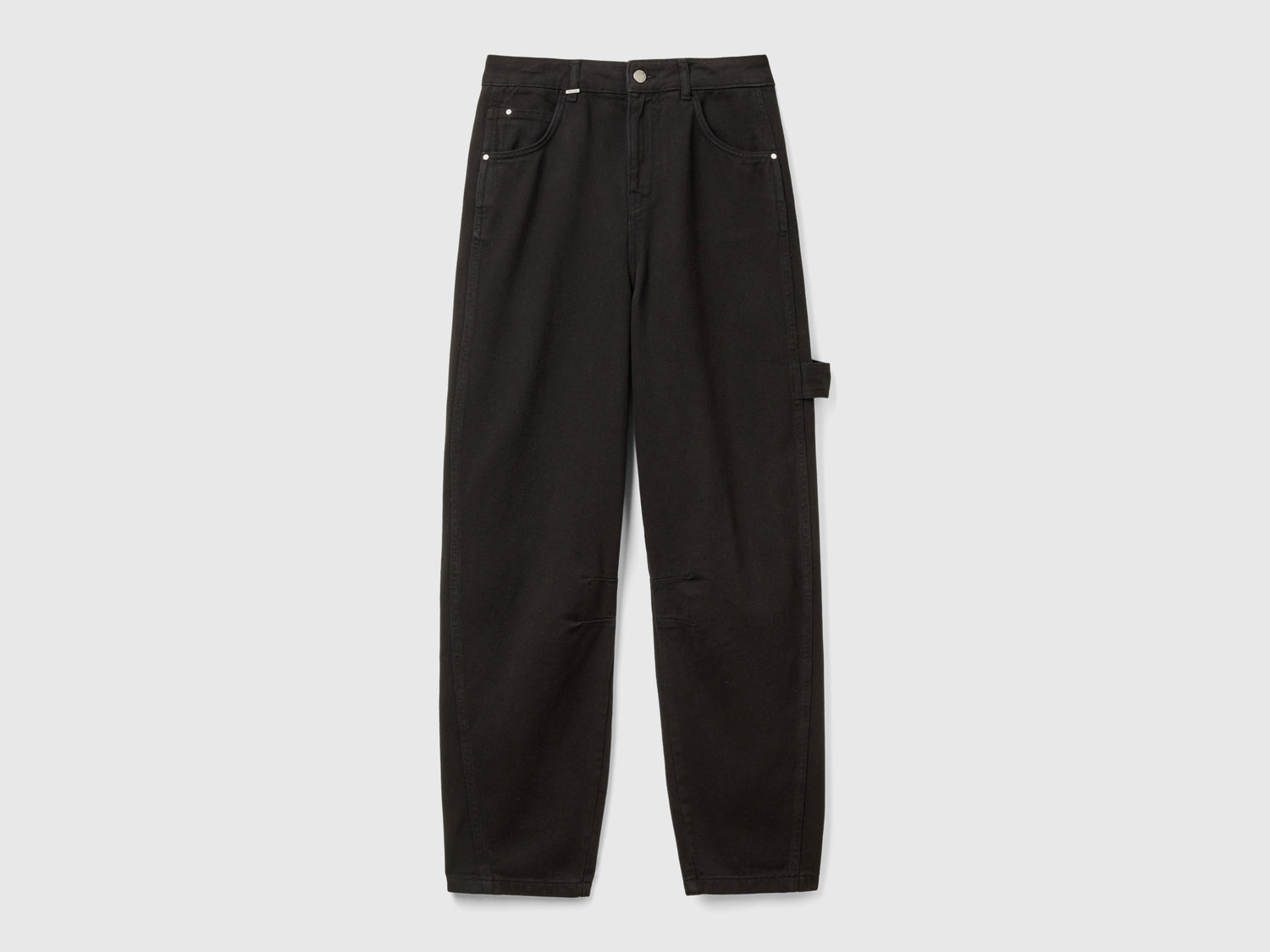 Pantalones holgados da donna nero | Benetton Outlet