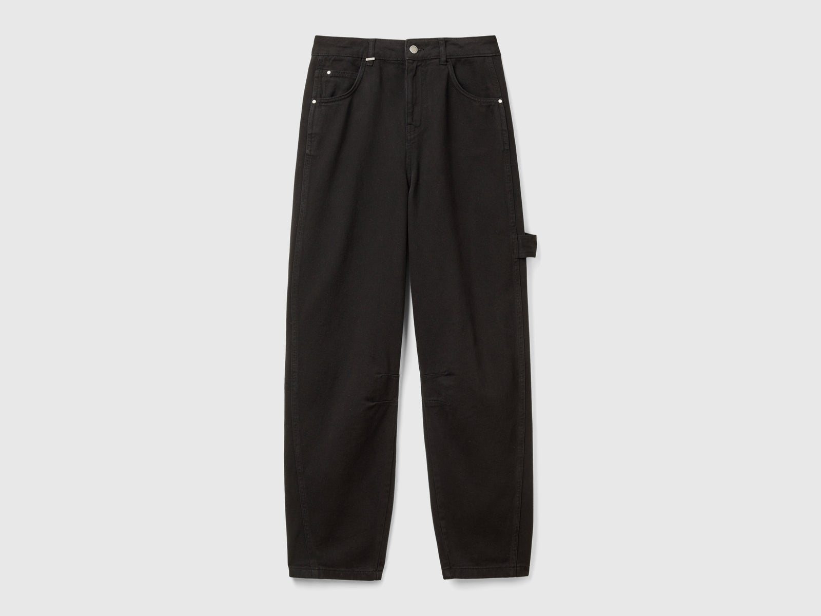 Pantalones holgados da donna nero | Benetton Outlet