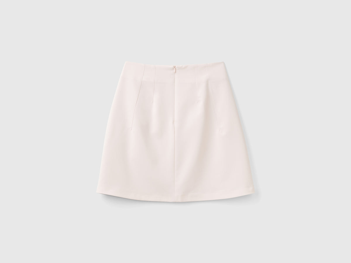Minigonna in misto cotone stretch