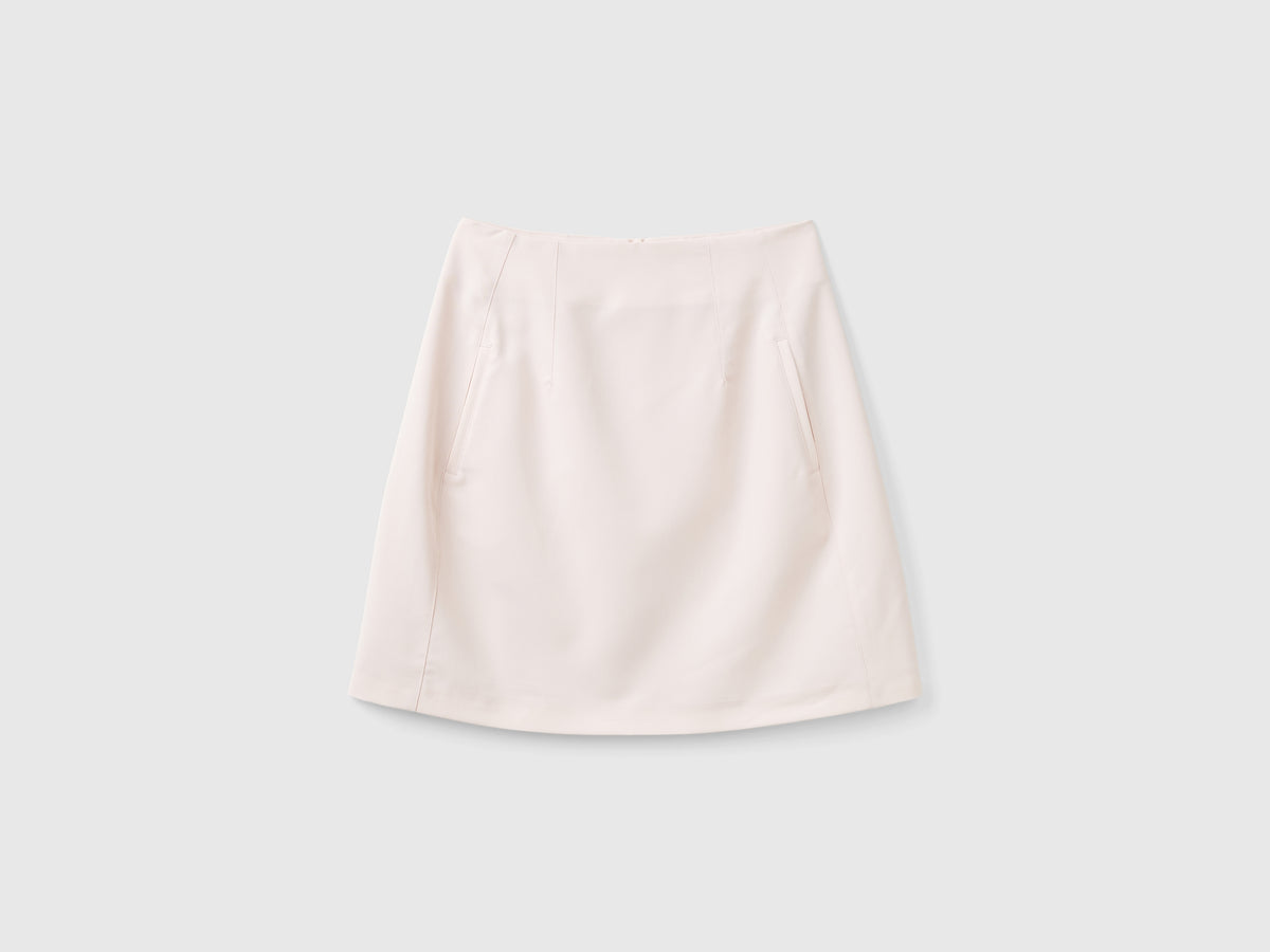 Minigonna in misto cotone stretch
