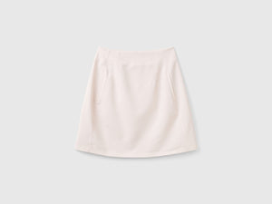 Minigonna in misto cotone stretch