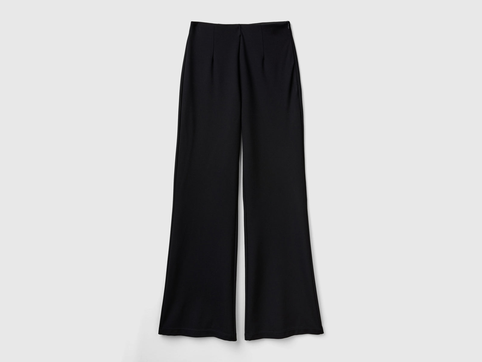 Stretch viscose blend trousers da donna nero | Benetton Outlet