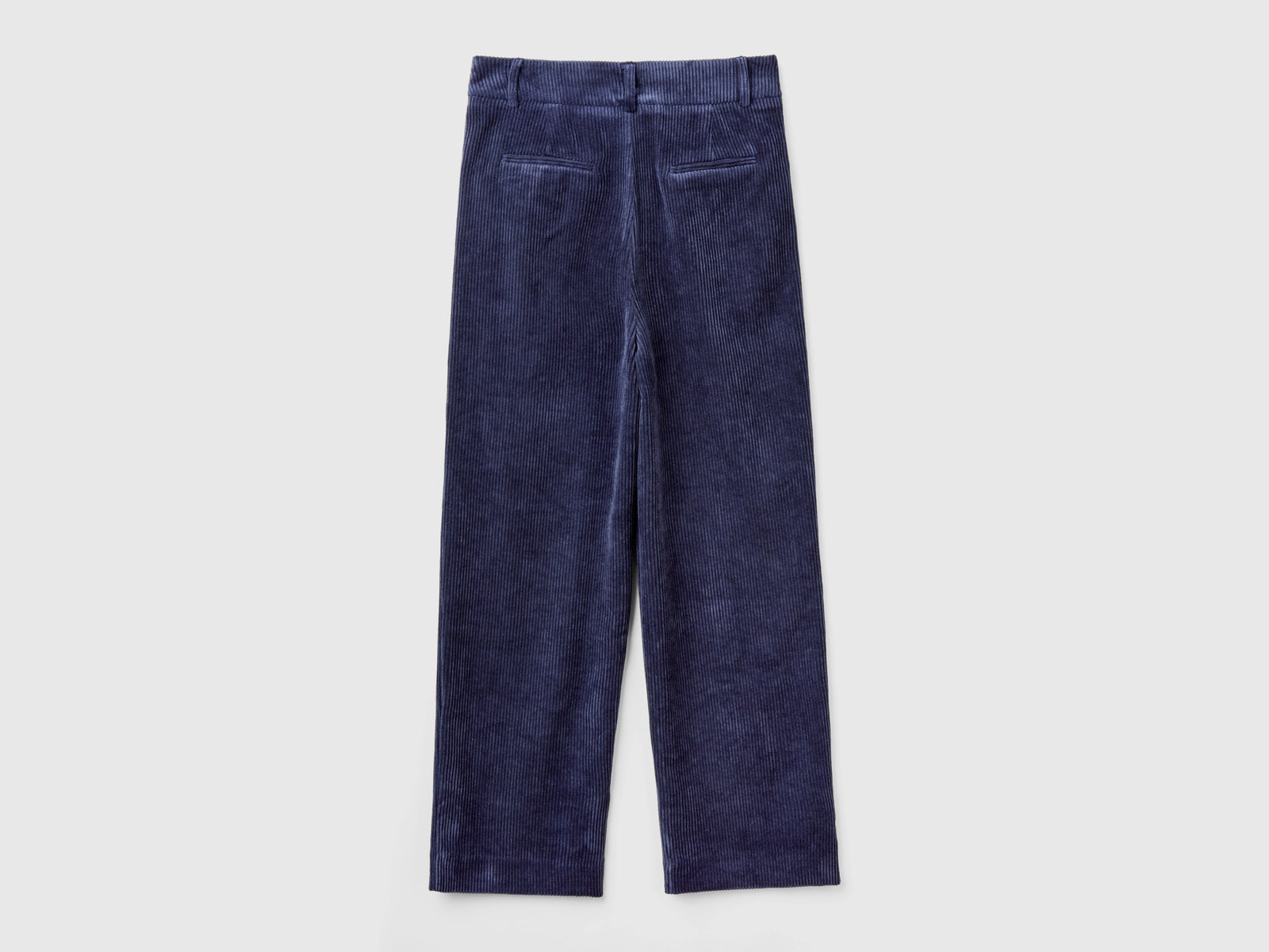 Corduroy trousers da donna blu scuro 2 | Benetton Outlet