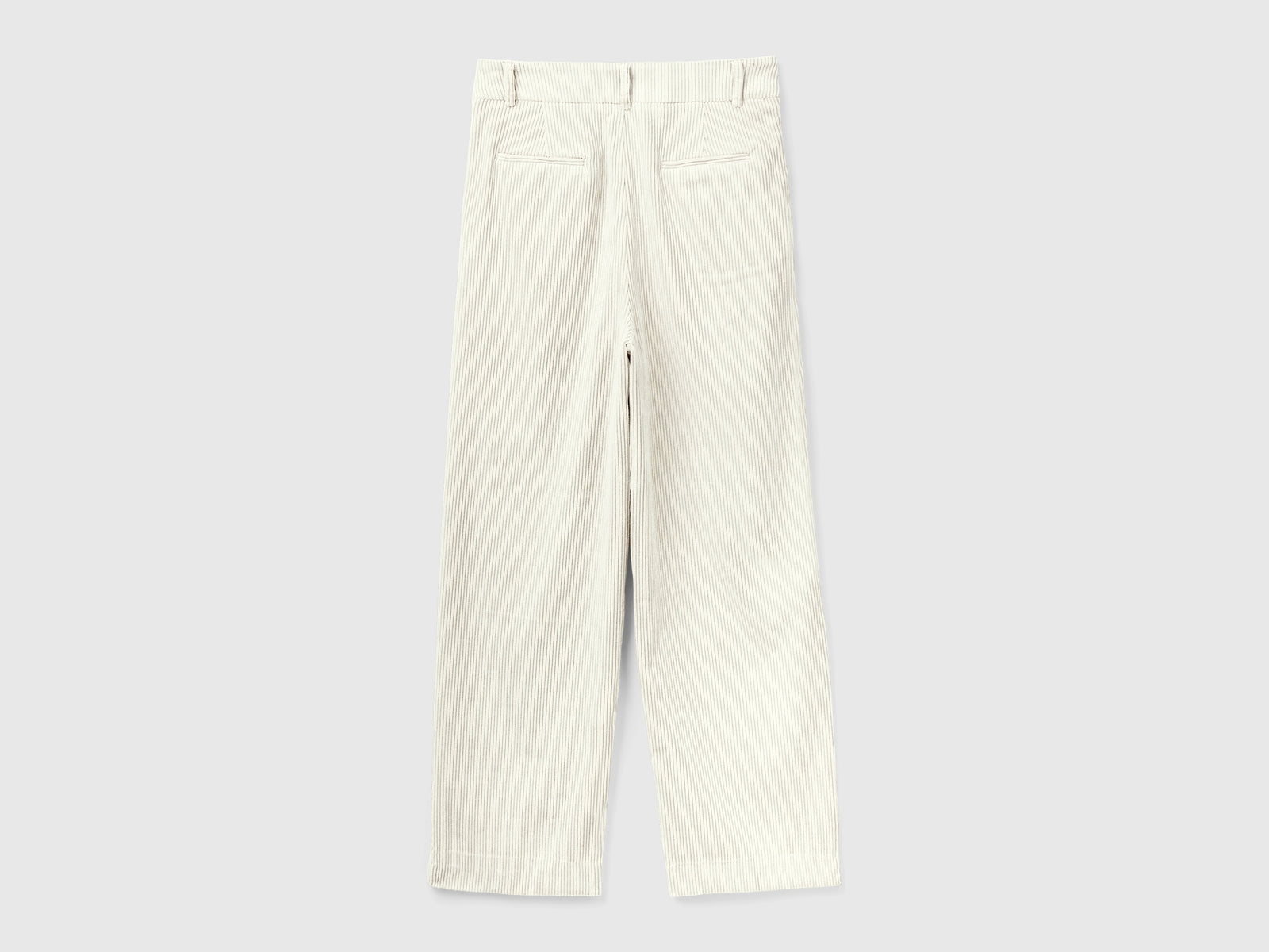 Corduroy trousers da donna bianco panna 2 | Benetton Outlet