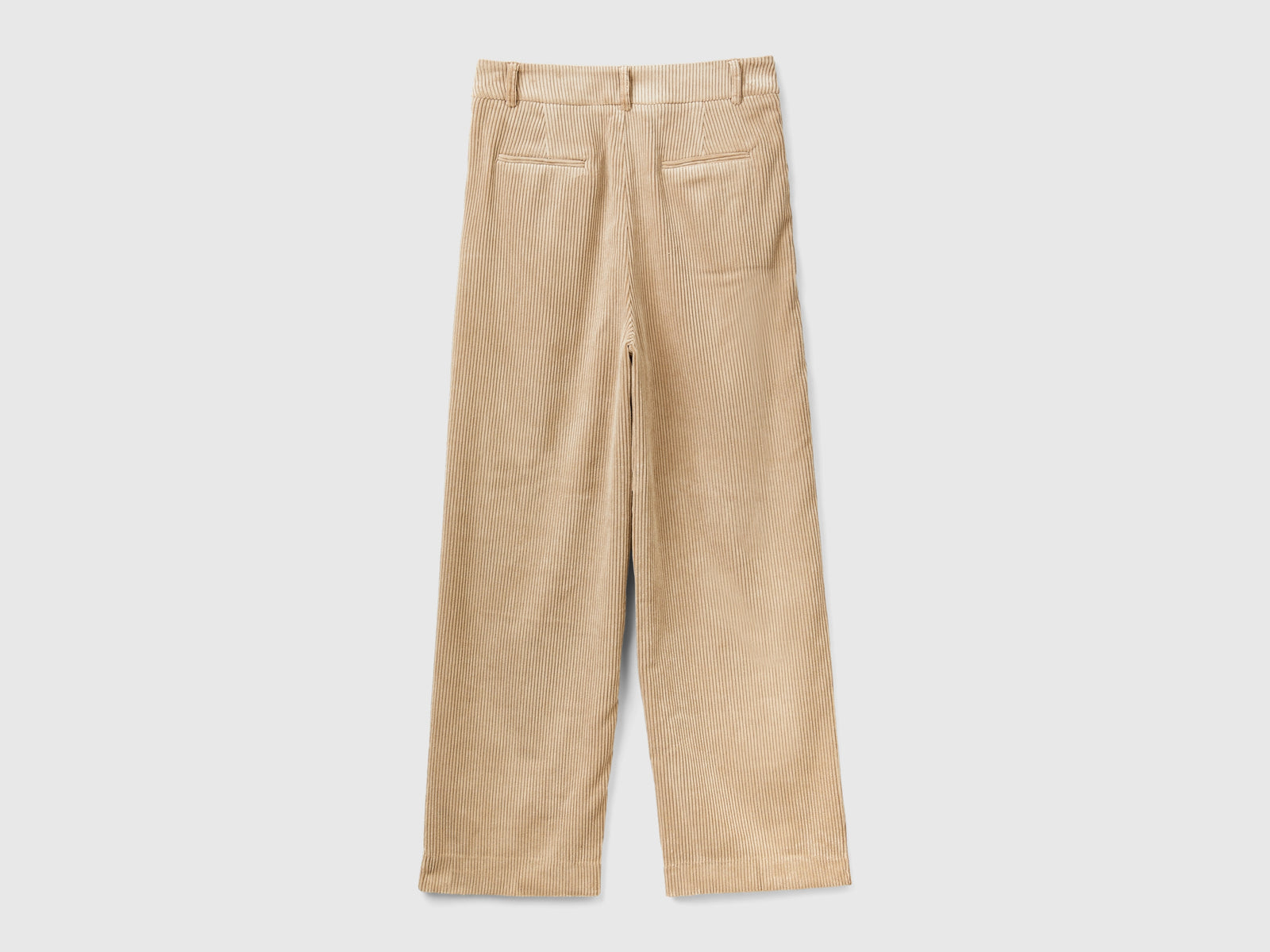 Pantaloni in velluto a costine da donna cammello 2 | Benetton Outlet