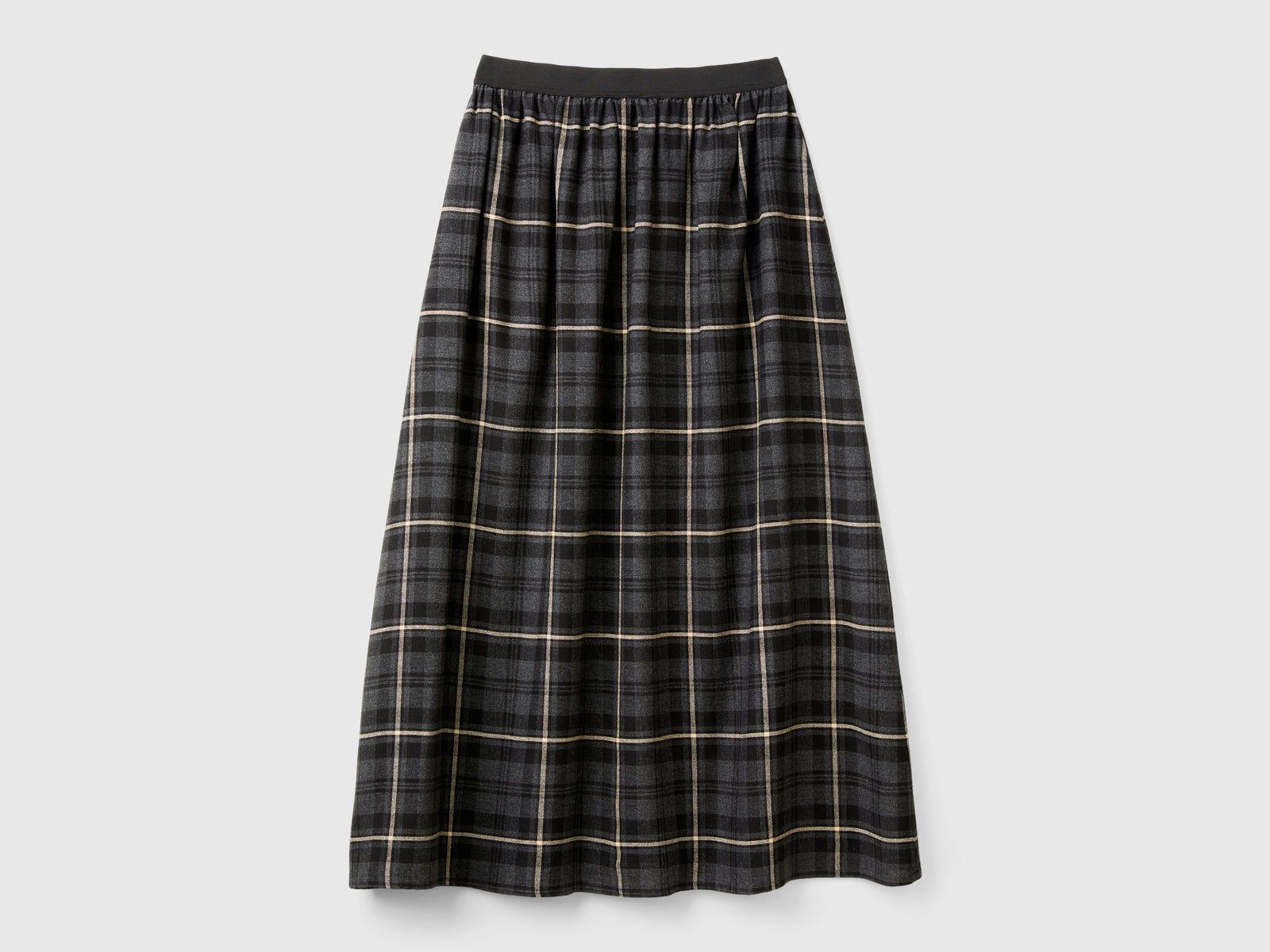 Longuette a quadri tartan da donna grigio scuro 2 | Benetton Outlet