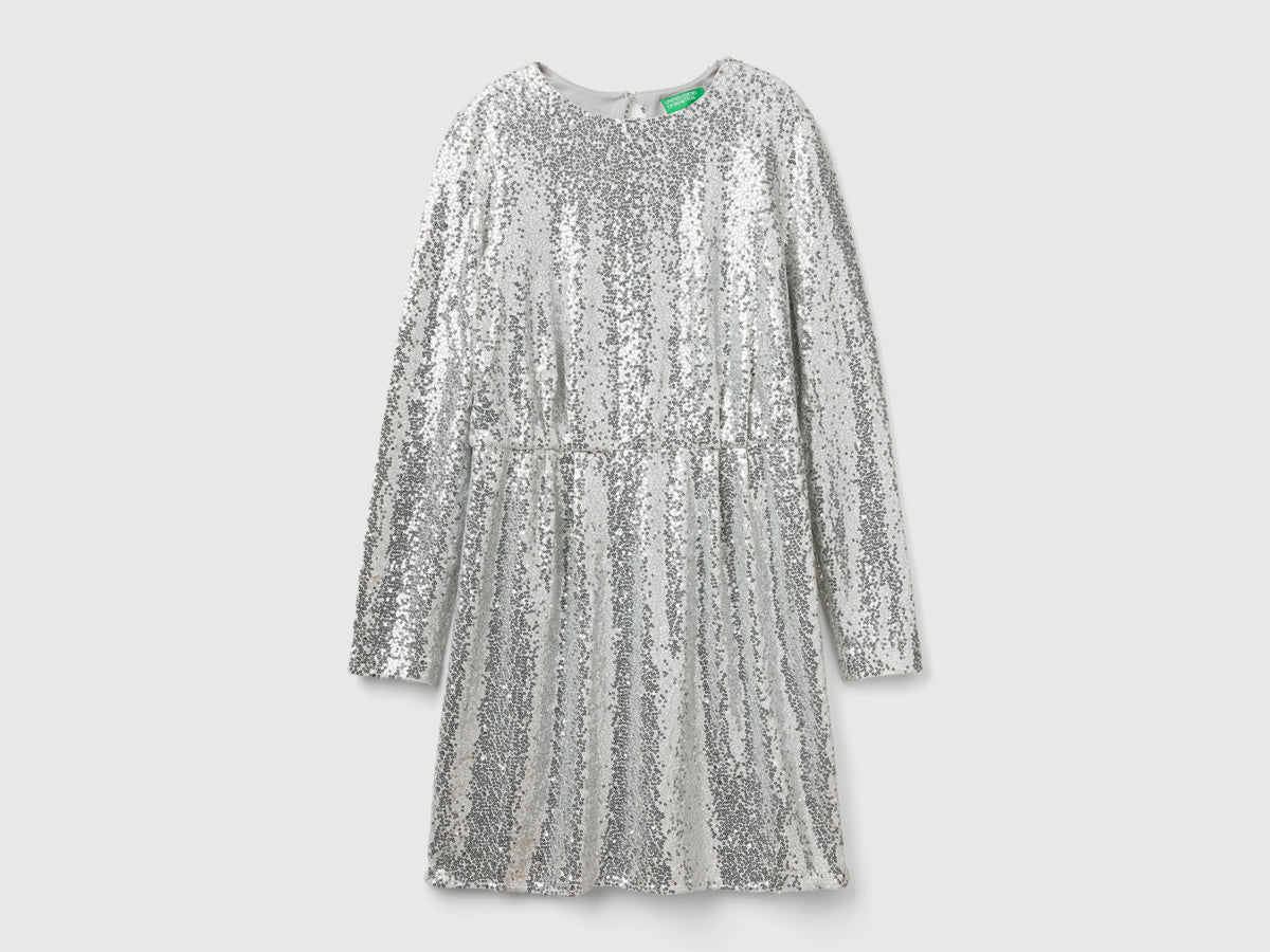 Vestito corto con paillettes