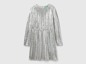 Vestito corto con paillettes