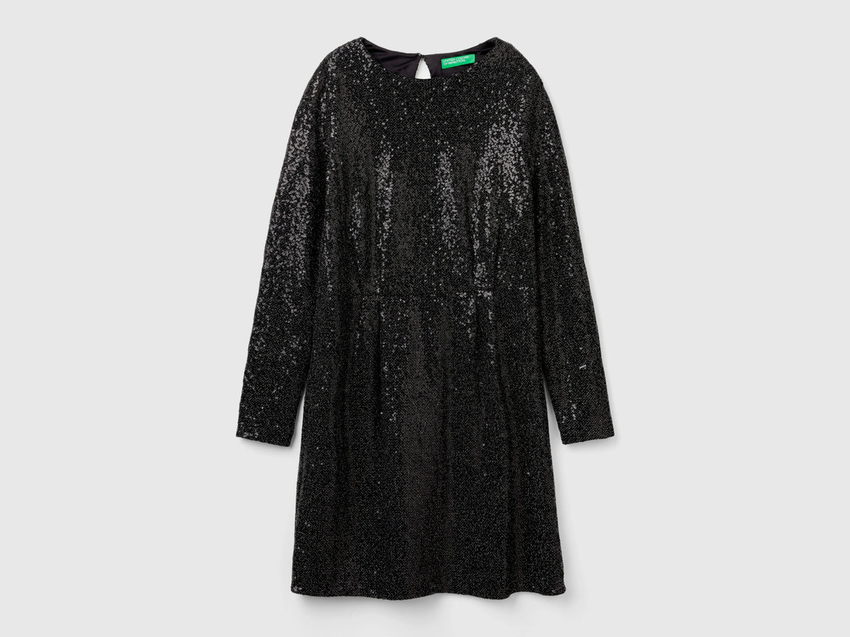 Vestito corto con paillettes
