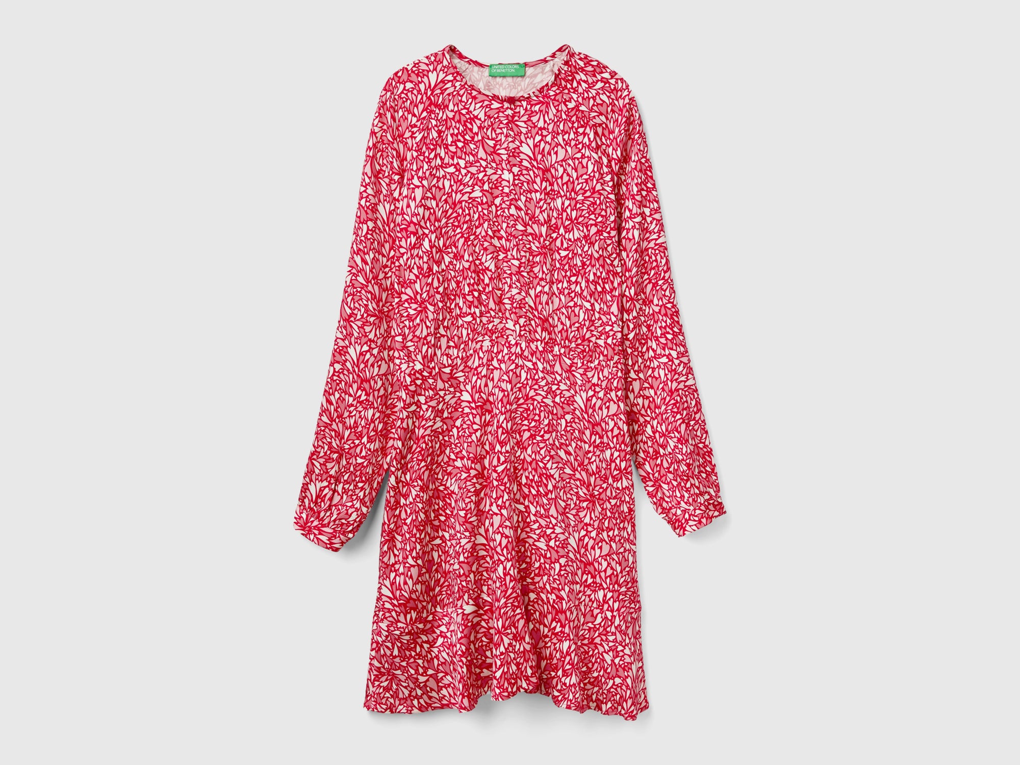 Vestito a cuori 100% viscosa da donna multi-color Benetton Outlet