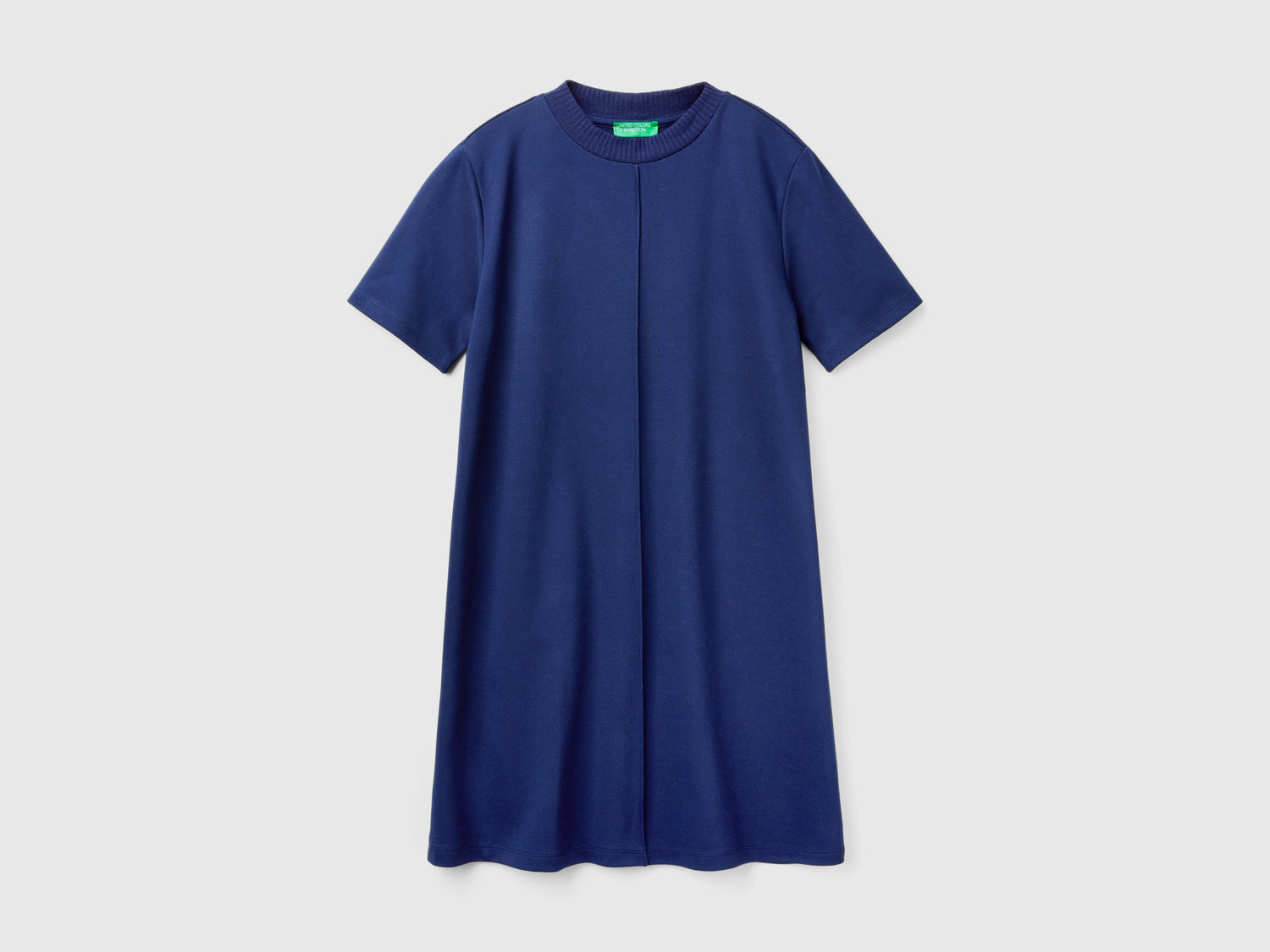 Vestito corto svasato da donna blu scuro | Benetton Outlet