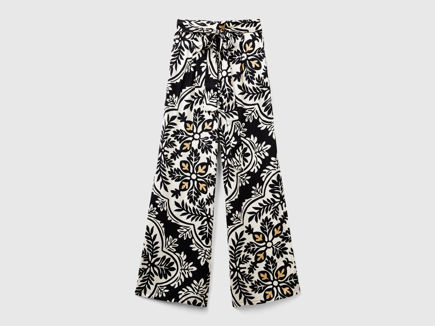 Pantaloni fluidi a fiori da donna multi-color | Benetton Outlet