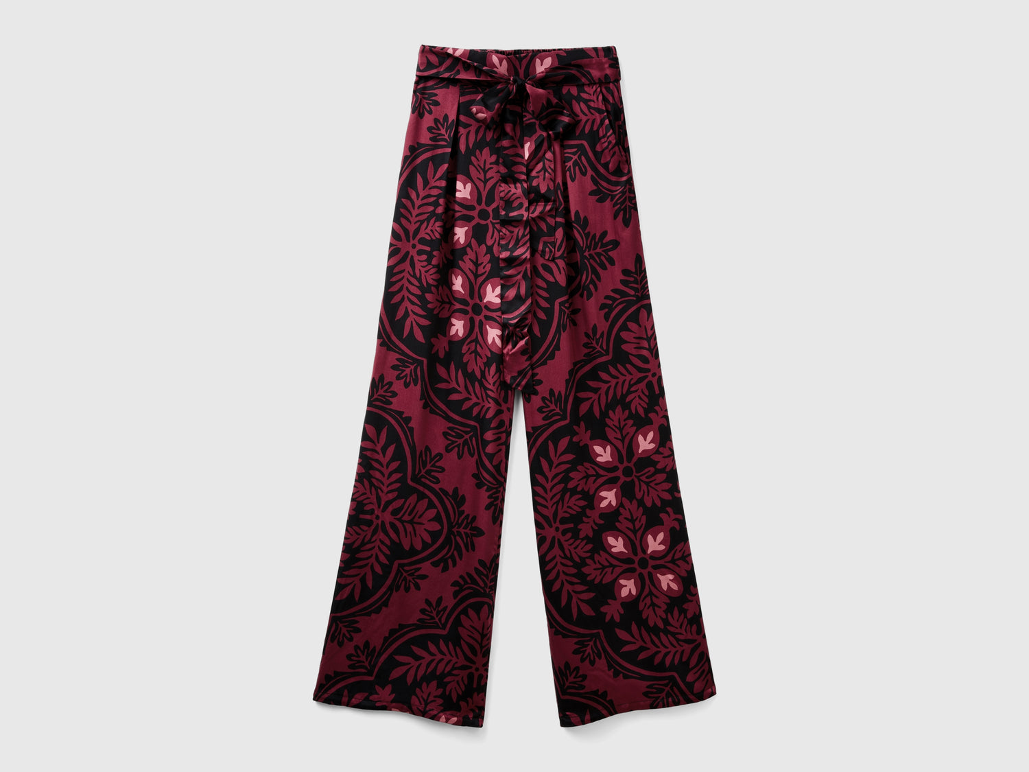 Pantaloni fluidi a fiori da donna multi-color | Benetton Outlet