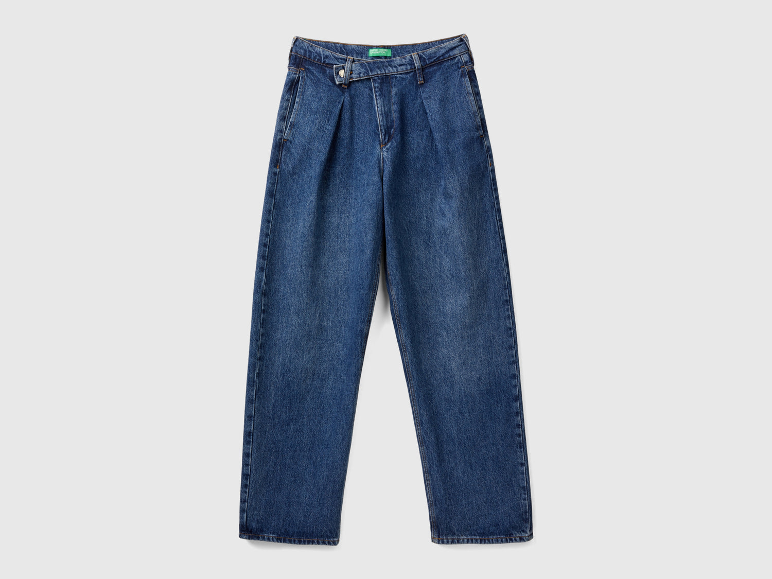 Jeans over fit da donna blu | Benetton Outlet