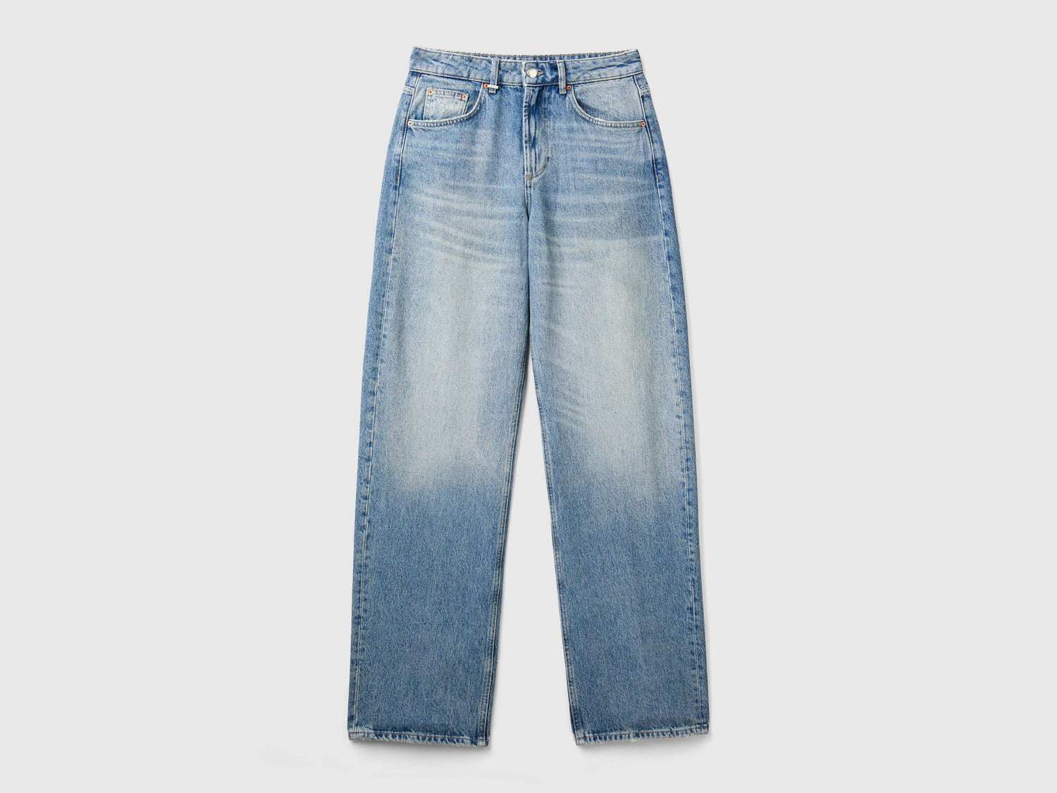 Jeans loose fit da donna azzurro | Benetton Outlet