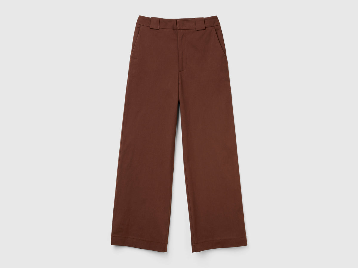 Pantaloni cropped con gamba dritta