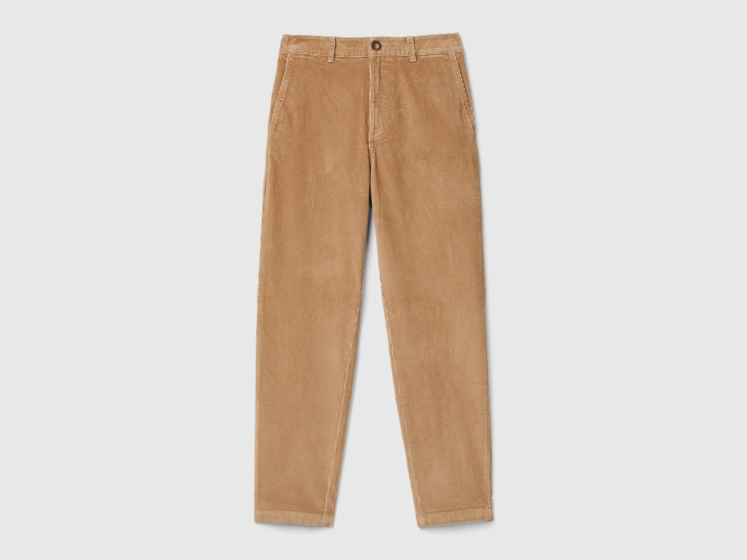 Pantaloni morbidi in velluto a coste da donna cammello | Benetton Outlet