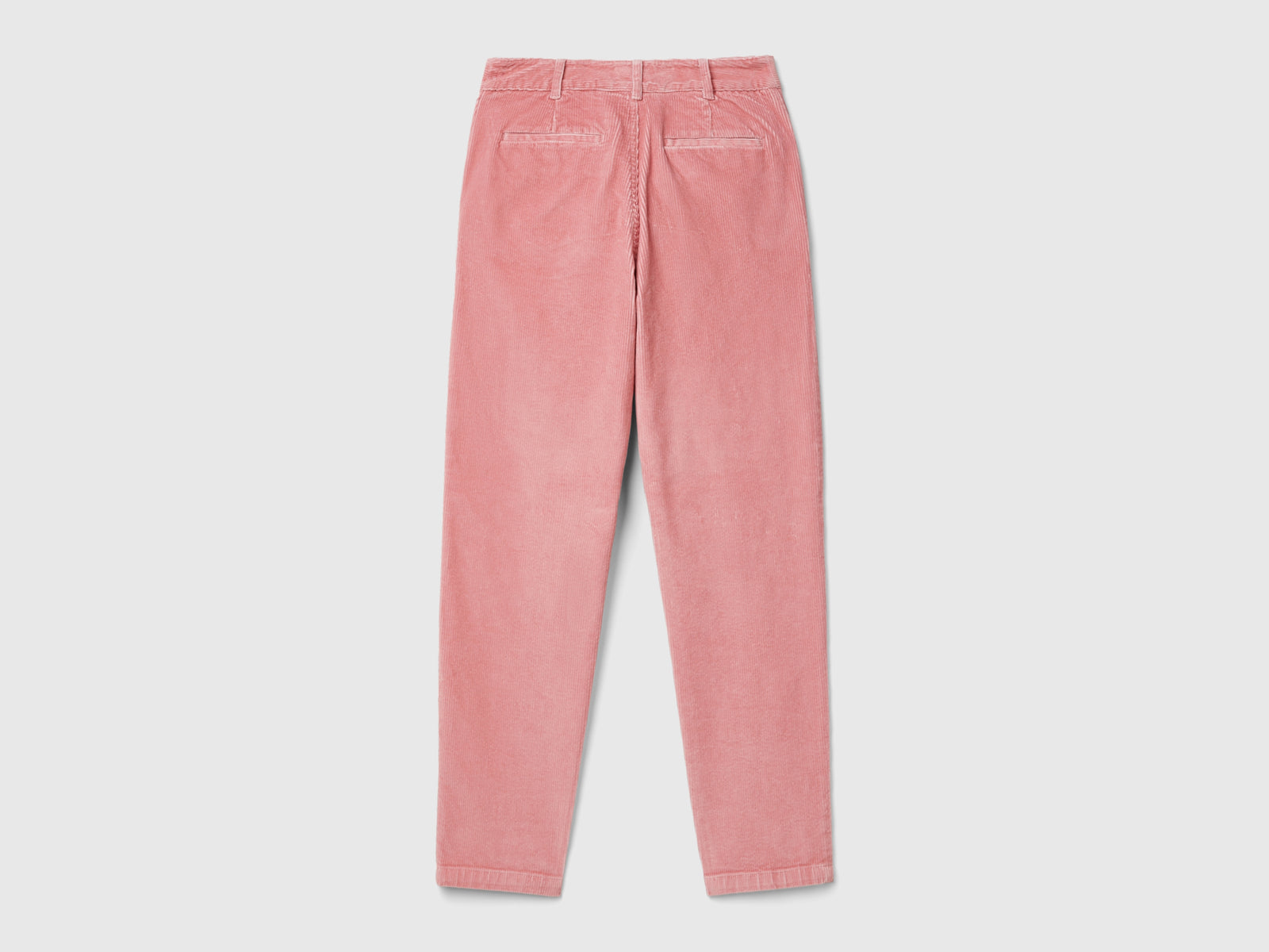 Pantalones de pana suave da donna rosa 2 | Benetton Outlet
