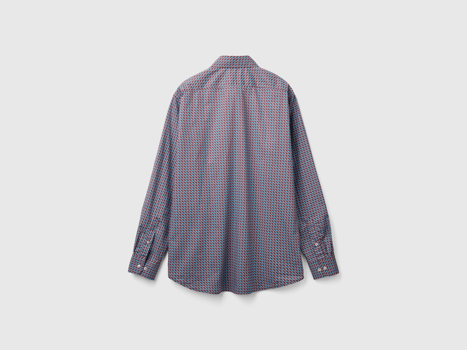Camicia fantasia in cotone bio da uomo multi-color 2 | Benetton Outlet