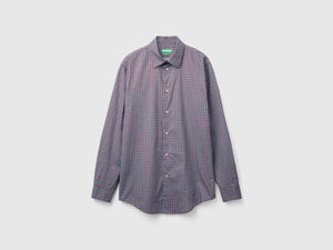Camicia fantasia in cotone bio