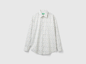 Camicia fantasia in cotone bio