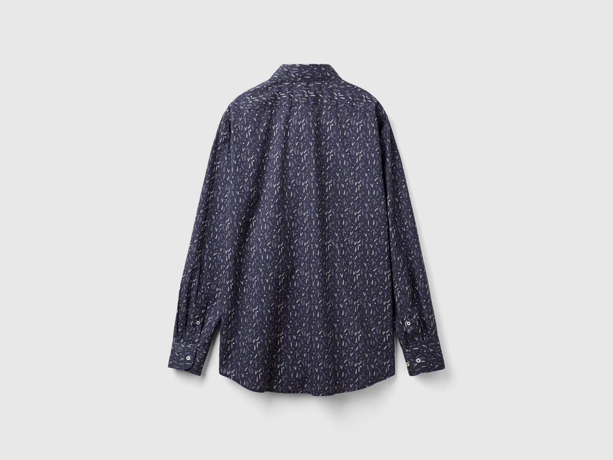 Camicia fantasia in cotone bio