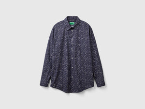 Camicia fantasia in cotone bio