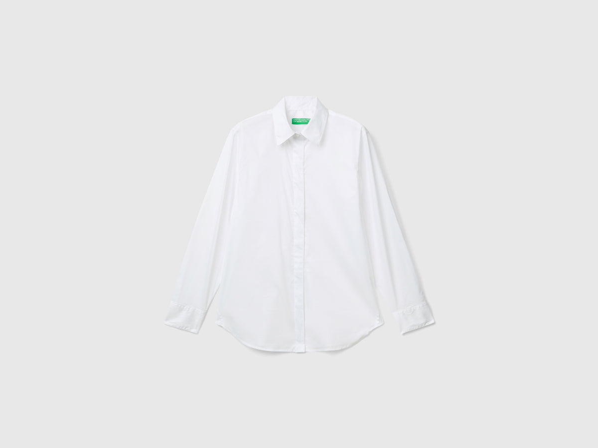 Camicia in misto cotone stretch
