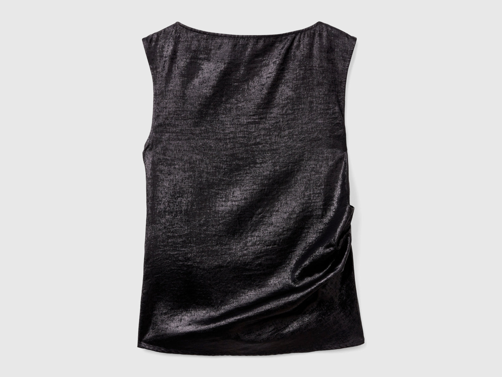 Top in raso da donna nero 2 | Benetton Outlet