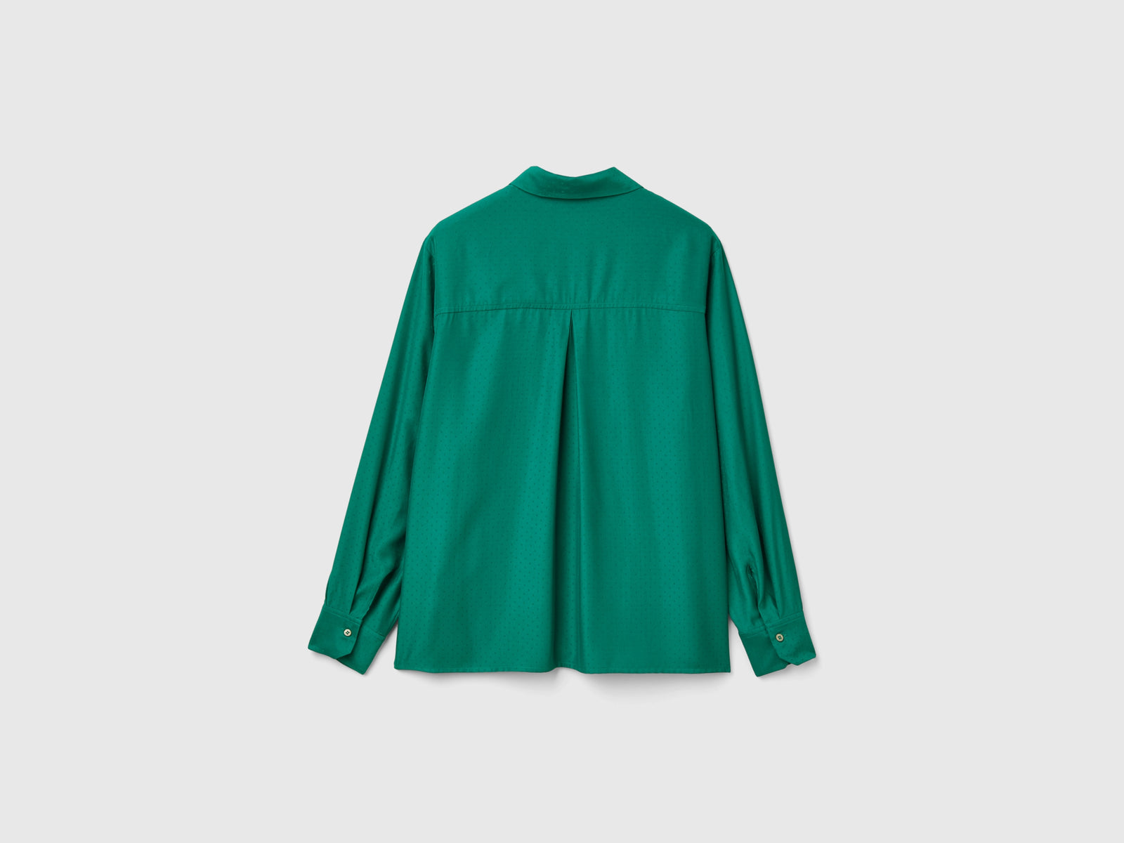 Camicia fluida regular fit da donna verde scuro 2 | Benetton Outlet