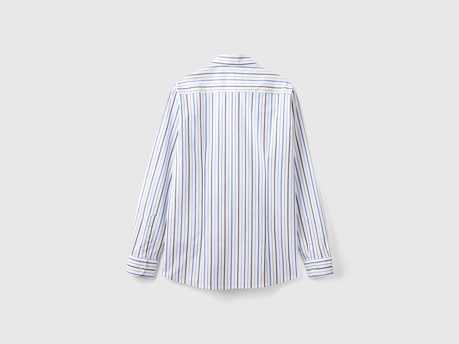 Camicia slim fit a righe da uomo multi-color 2 | Benetton Outlet