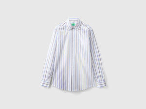 Camicia slim fit a righe
