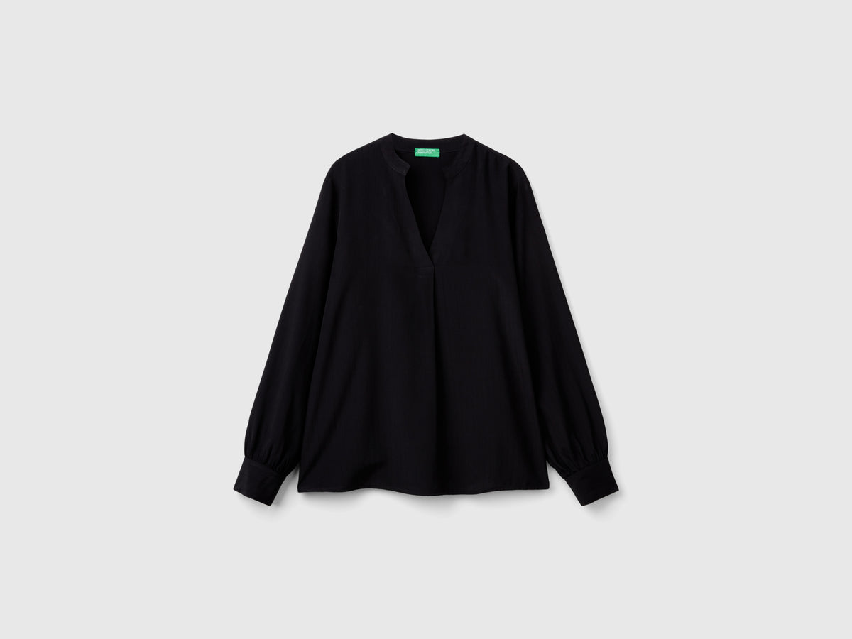 Camicia con scollo serafino