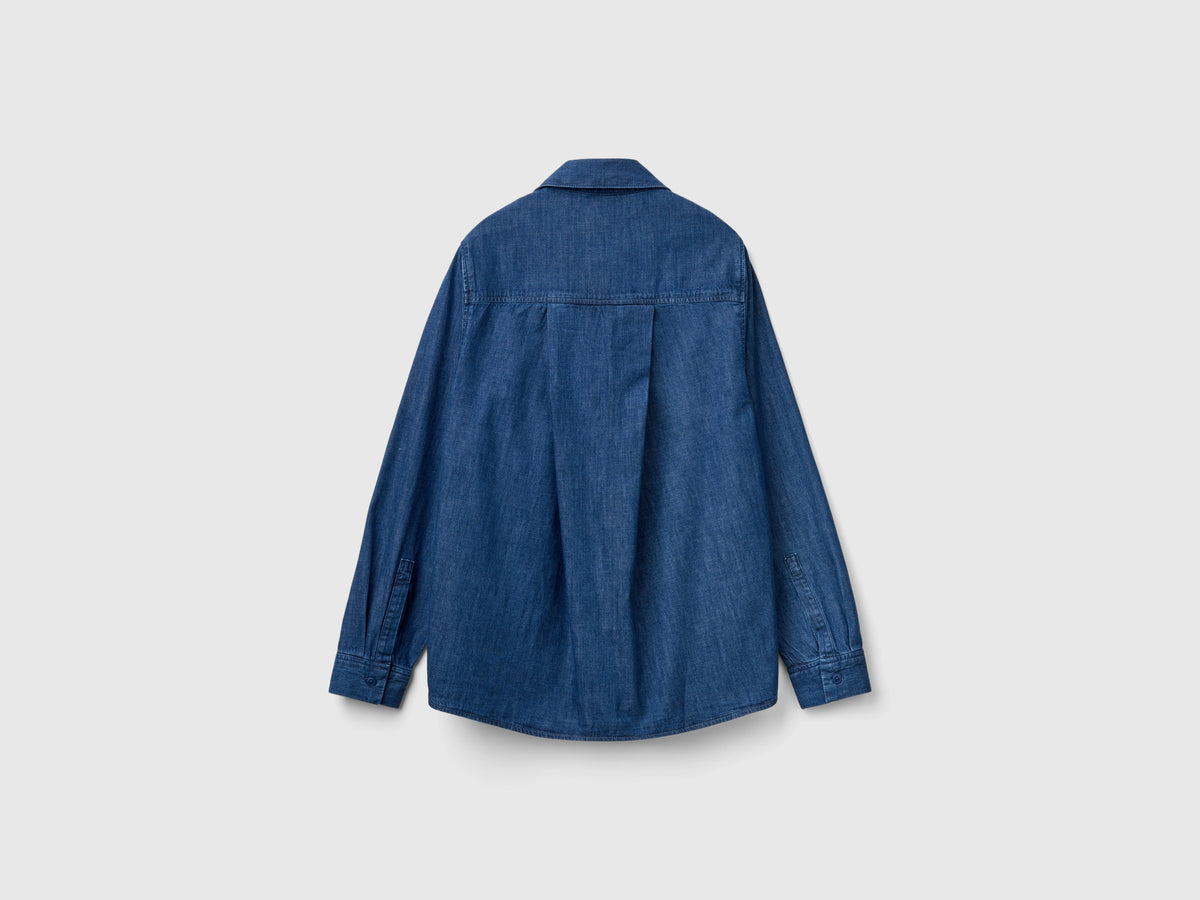 Camicia over fit in chambray