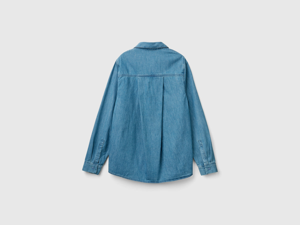 Camicia over fit in chambray