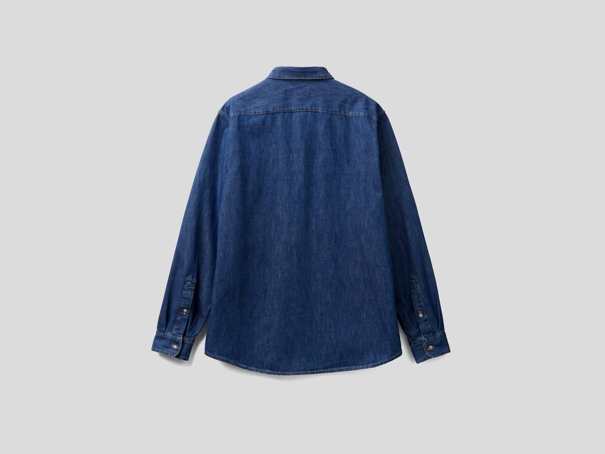Camicia in jeans 100% cotone