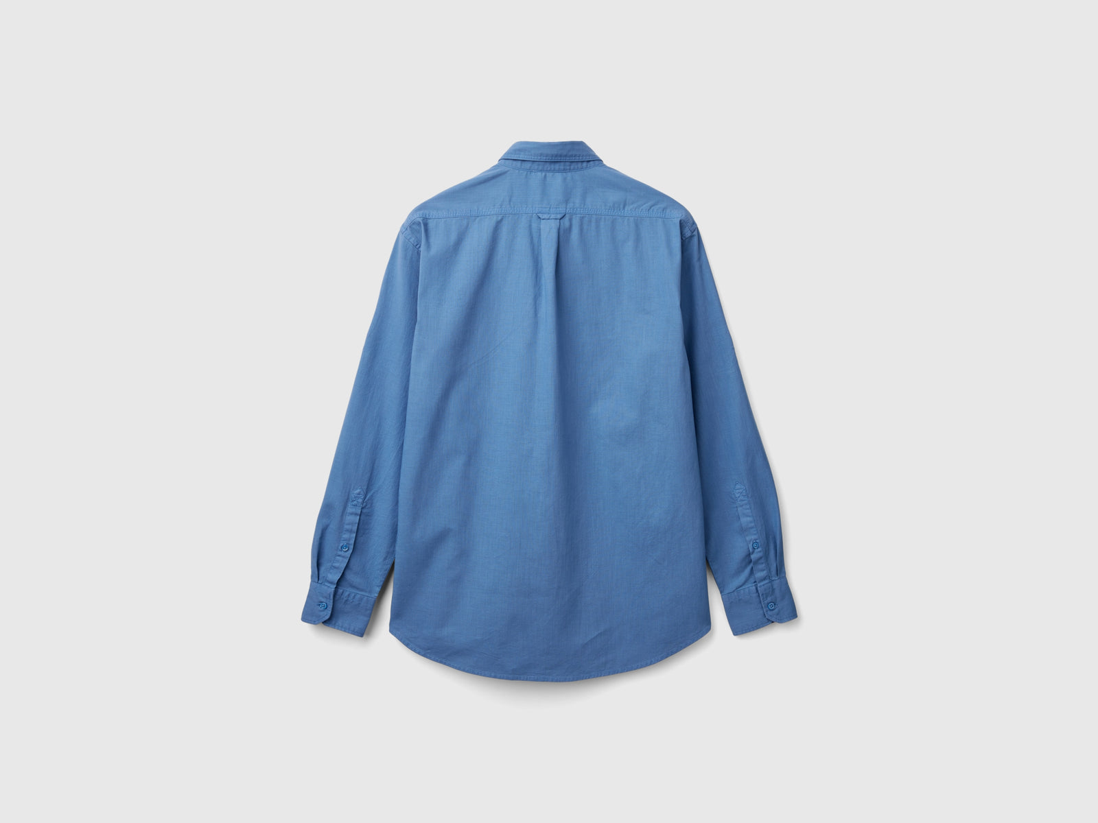 Camicia slim fit button down da uomo azzurro 2 | Benetton Outlet