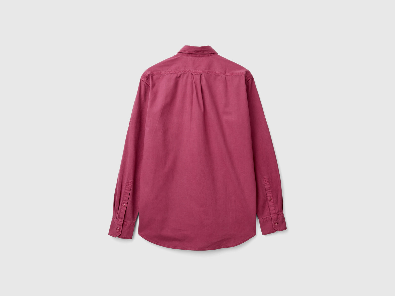 Camicia slim fit button down da uomo bordeaux 2 | Benetton Outlet