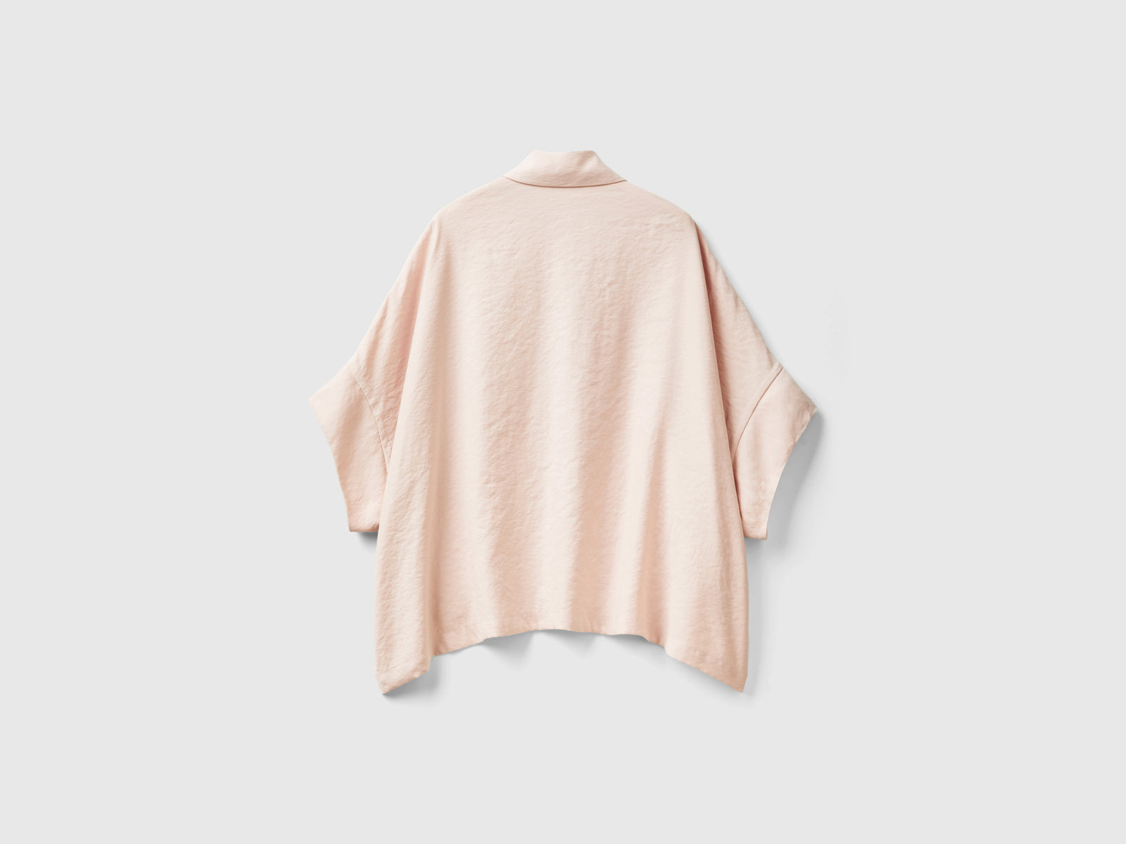 Camicia over fit in misto Modal da donna rosa tenue 2 | Benetton Outlet